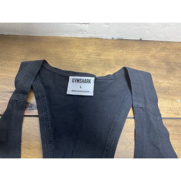 GymShark Legacy Stringer Tank Top Men Large Black Sleeveless Muscle - Picture 3 of 10